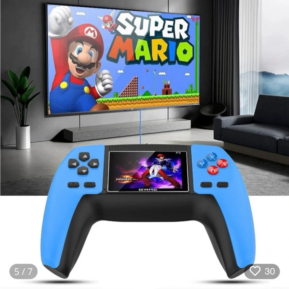 Blue and Black Handheld Gaming Console Box B
